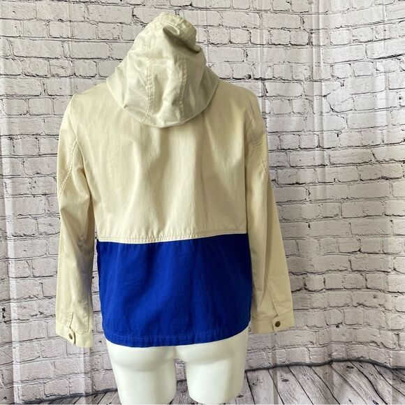 J. Crew Colorblock Sail Jacket white blue XS - Picture 5 of 11
